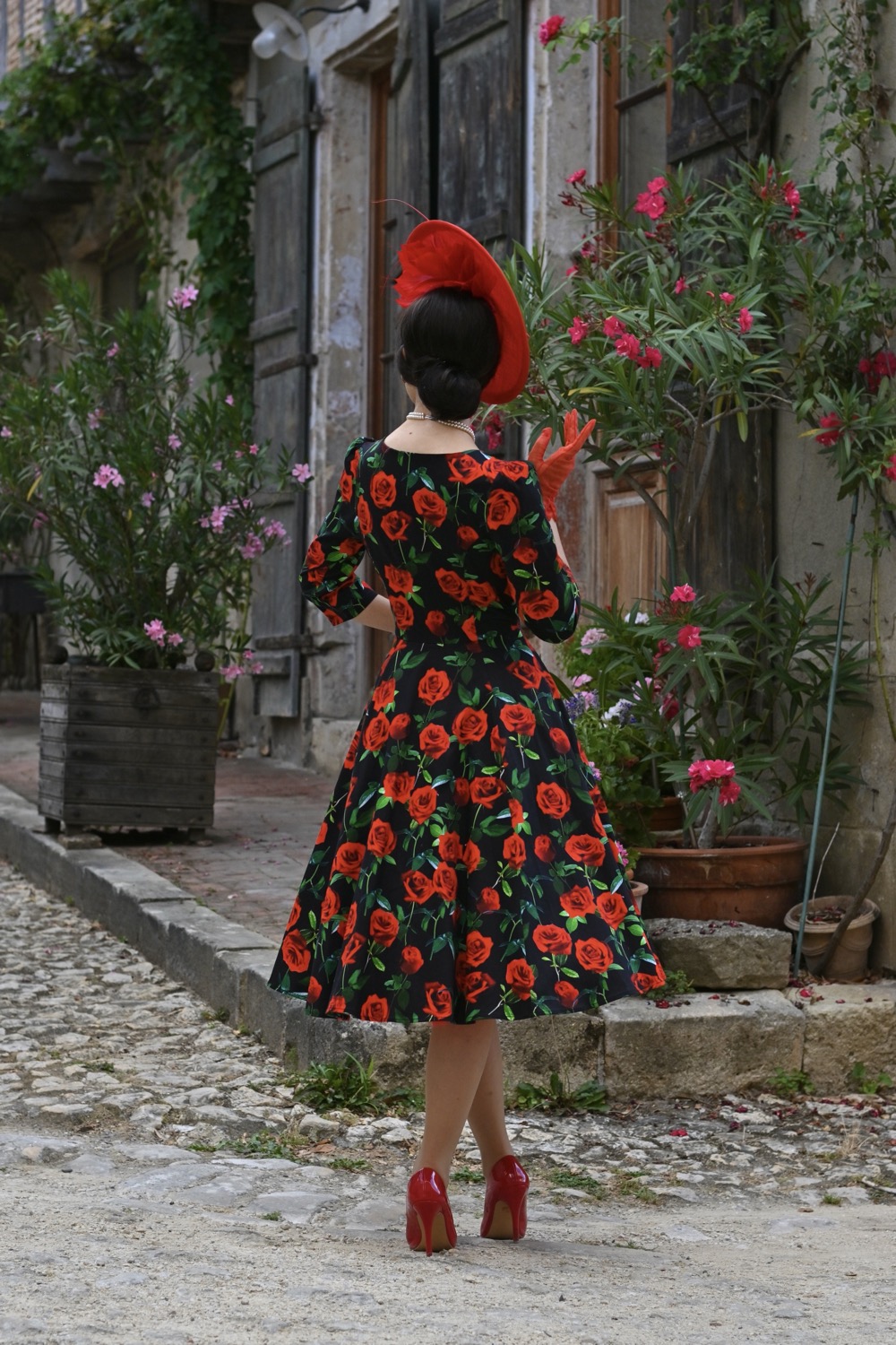 Rosalyn Rose Swing Dress in Extended Sizing